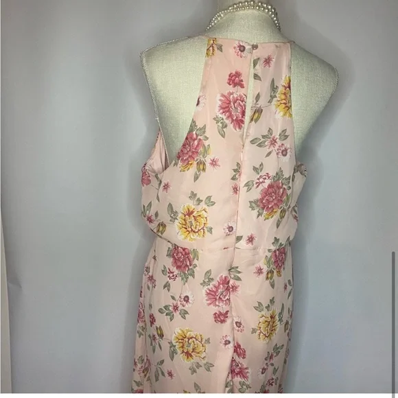 💐No Boundaries Pink Floral Maxi Dress - Picture 4 of 5